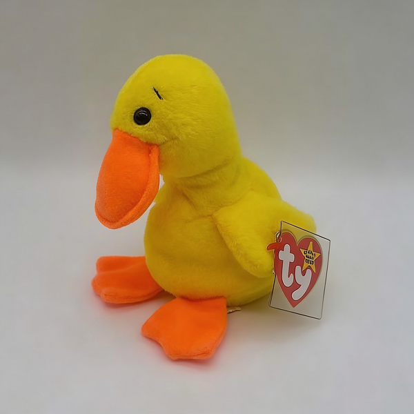 Ty Beanie Babies Quackers the Duck 1994– P.V.C. Pellets With Tag and Errors