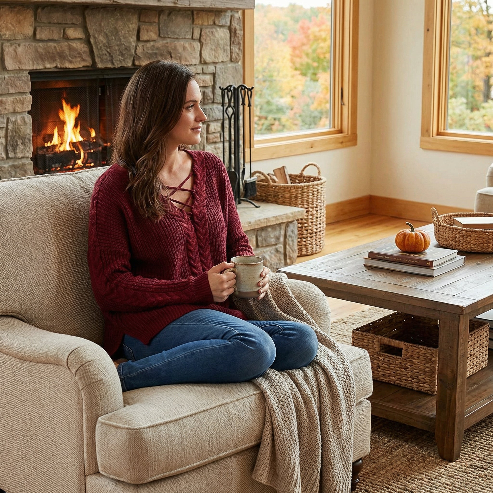 One Hart Women's Juniors High-Low Crisscross Sweater, Size Small