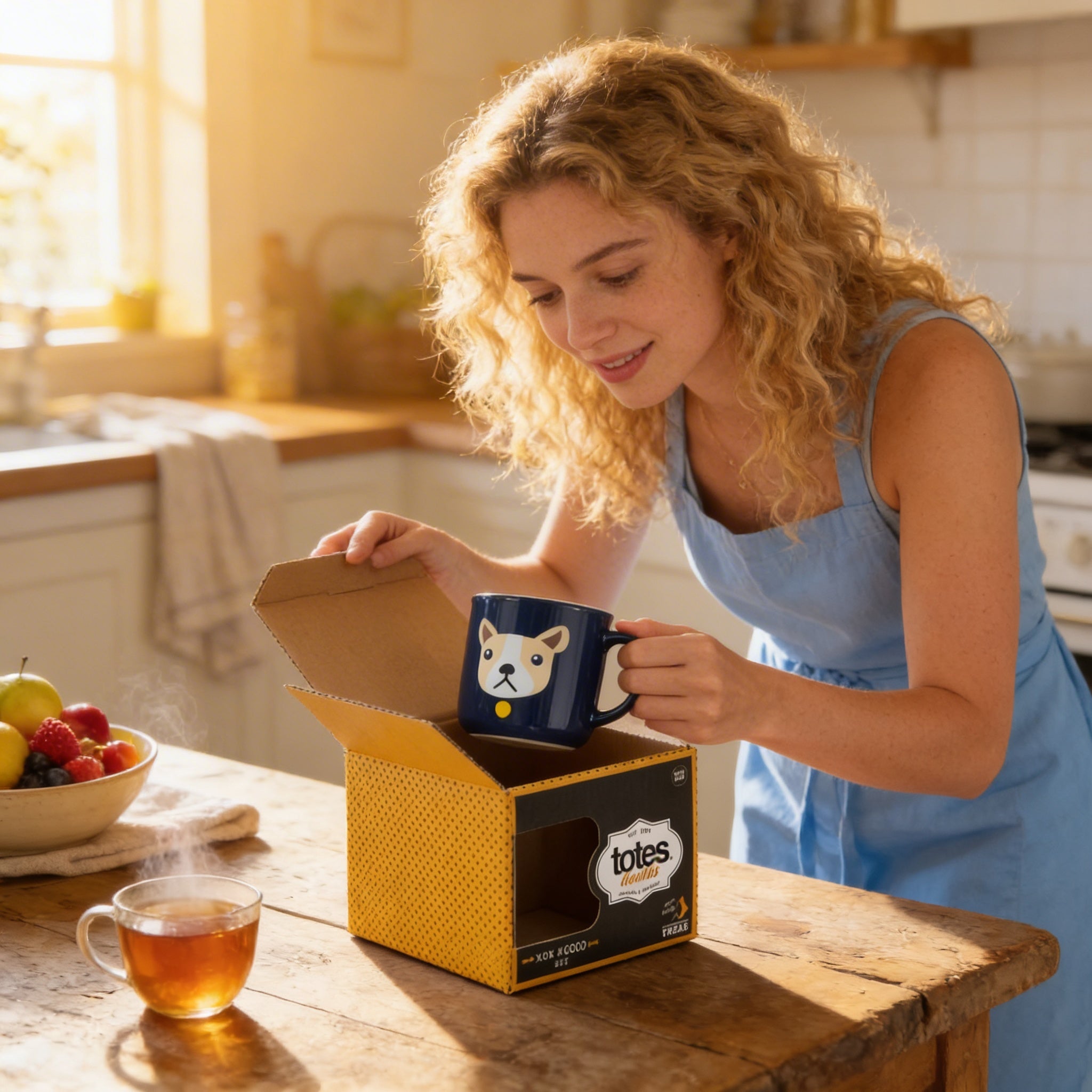 Totes Mens Mug & Socks Gift Set - Bulldog