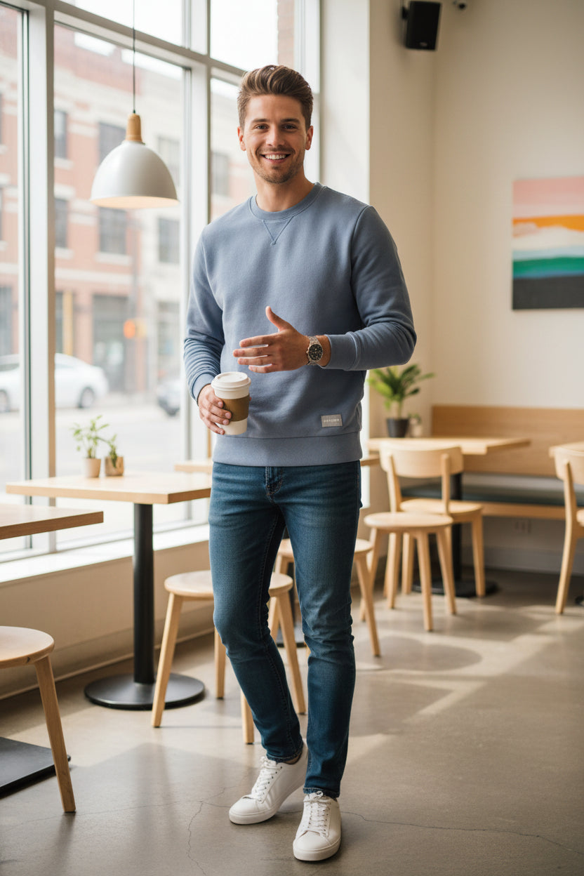 Hollister Mens Relaxed Fit Sweatshirt , XL