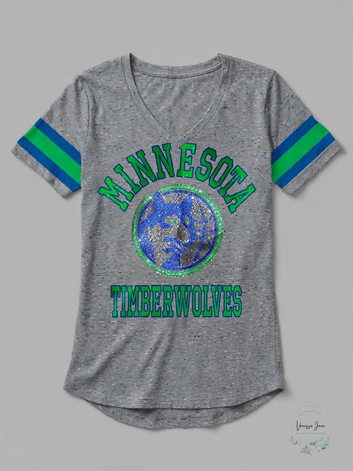 GIII For Her Triple Play NBA Minnesota Timberwolves Tee, Size XL