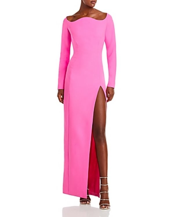 Monot Off Shoulder Long Sleeve Dress, Size M