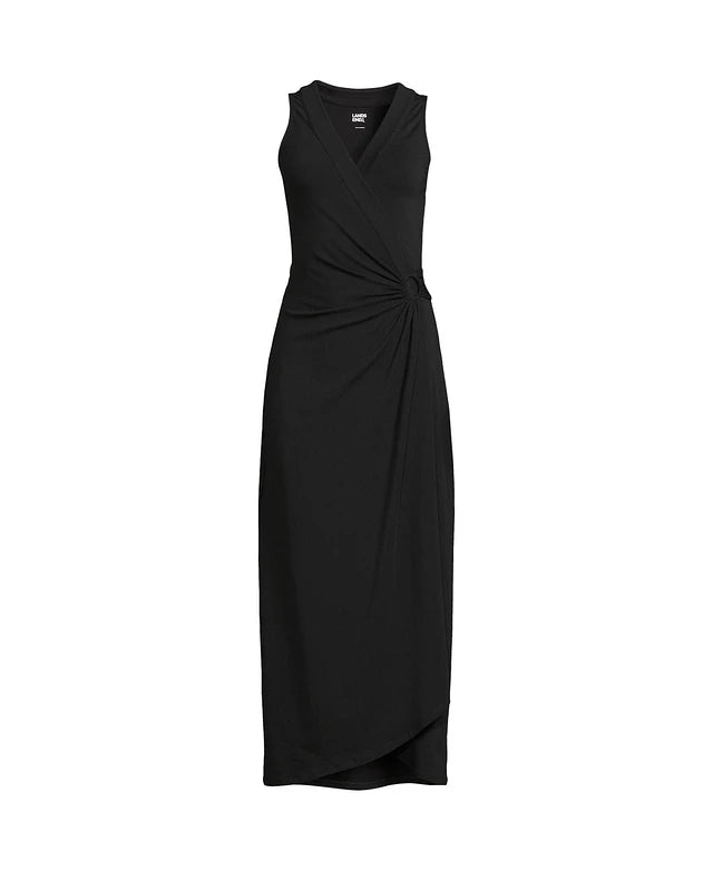 Lands End Womens Lands End Sleeveless Tulip Hem Maxi Dress, L/ 14-16