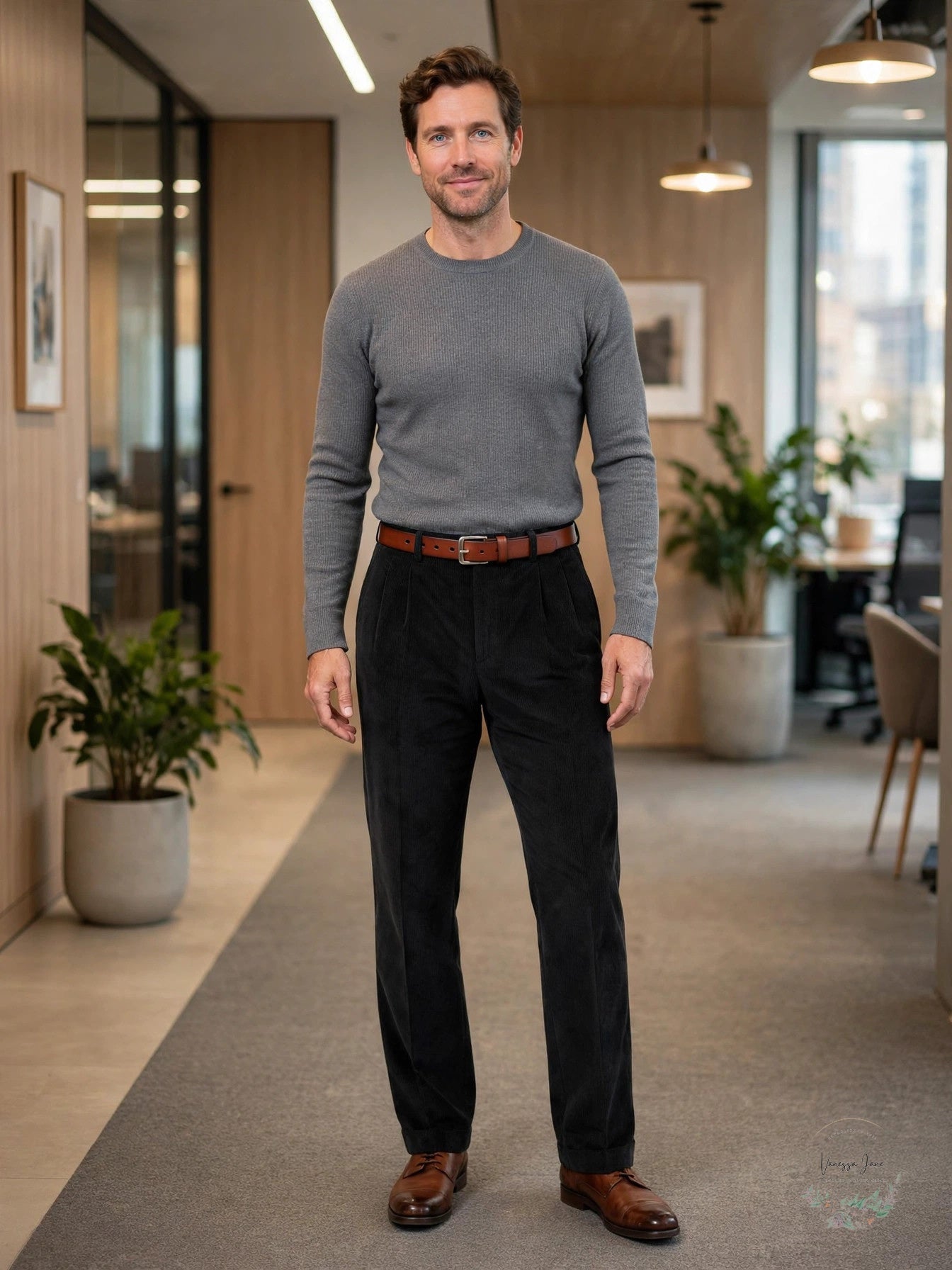 Lauren Ralph Lauren Mens Classic/Regular Fit Corduroy Pants