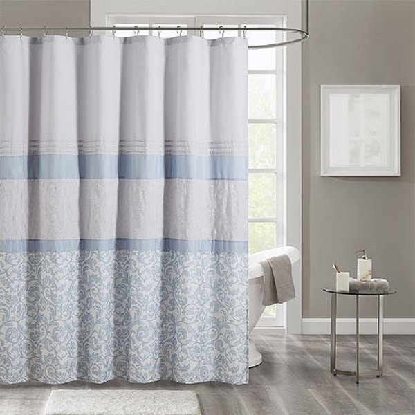 510 Design Printed and Embroidered Shower Curtain