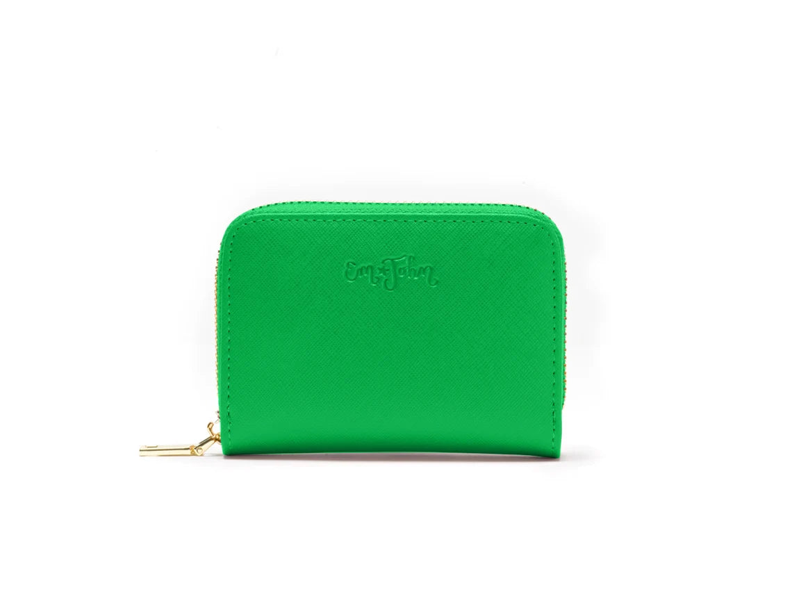 Em John Mini Leather Zip-Around Card Wallet