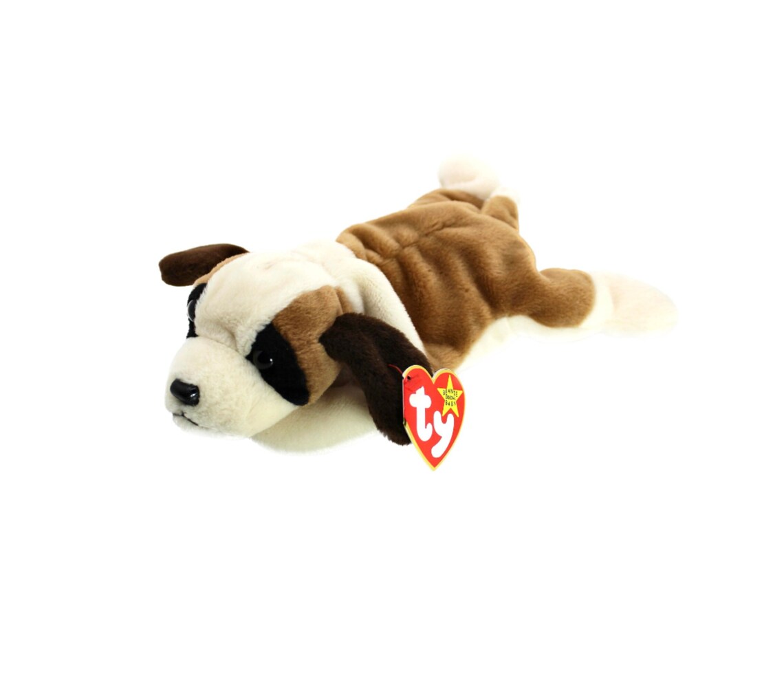 1996 TY Bernie St. Bernard Dog Beanie Baby With Errors