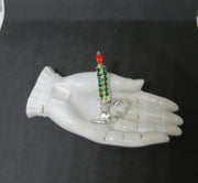 1950s -60s Holiday Christmas Candle Brooch
