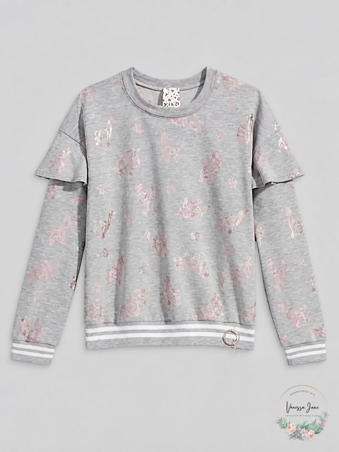 Belle Du Jour Big Girls Sweatshirt, Size Large