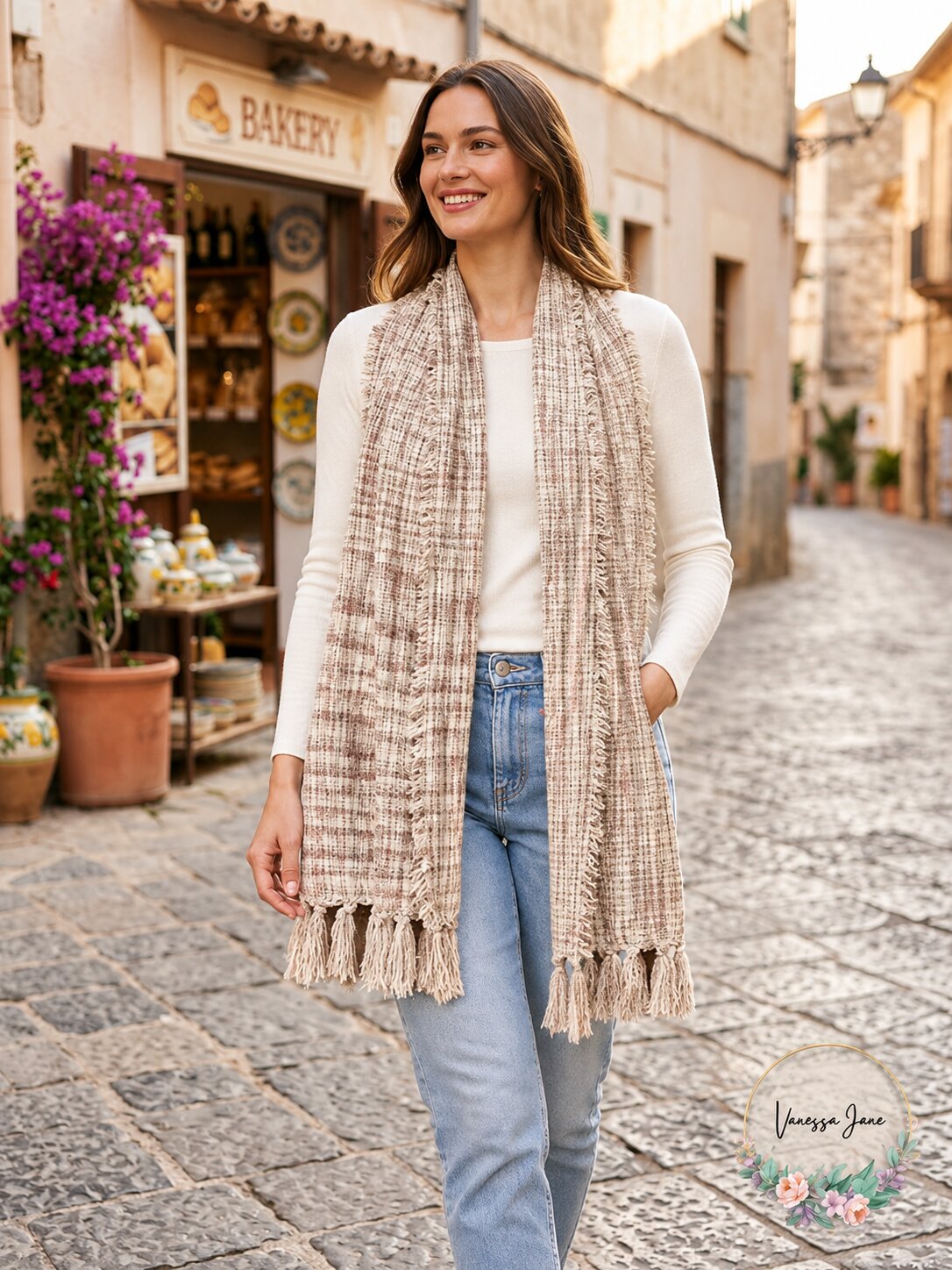 Charter Club Spacedye Chenille Wrap Scarf