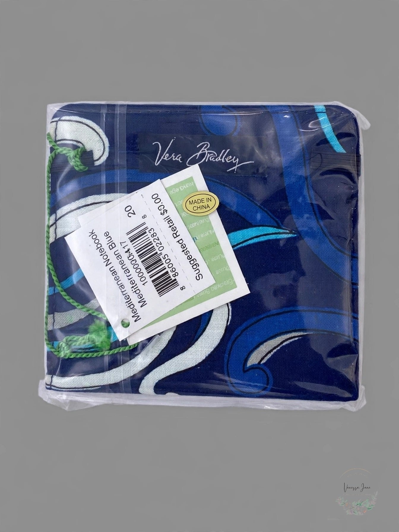Vera Bradley Mediterranean Notebook in Mediterranean Blue