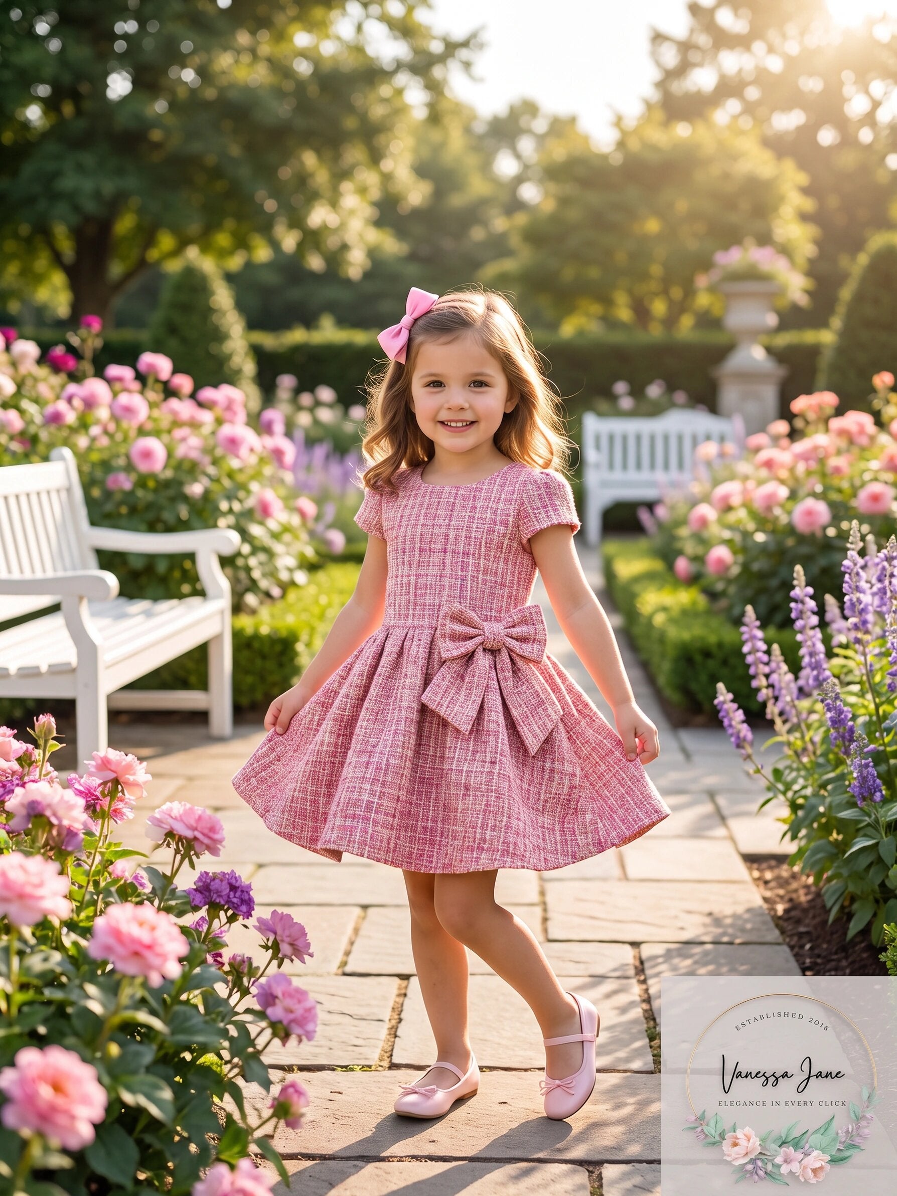 Rare Editions Big Girls Brocade Dress, Size 14