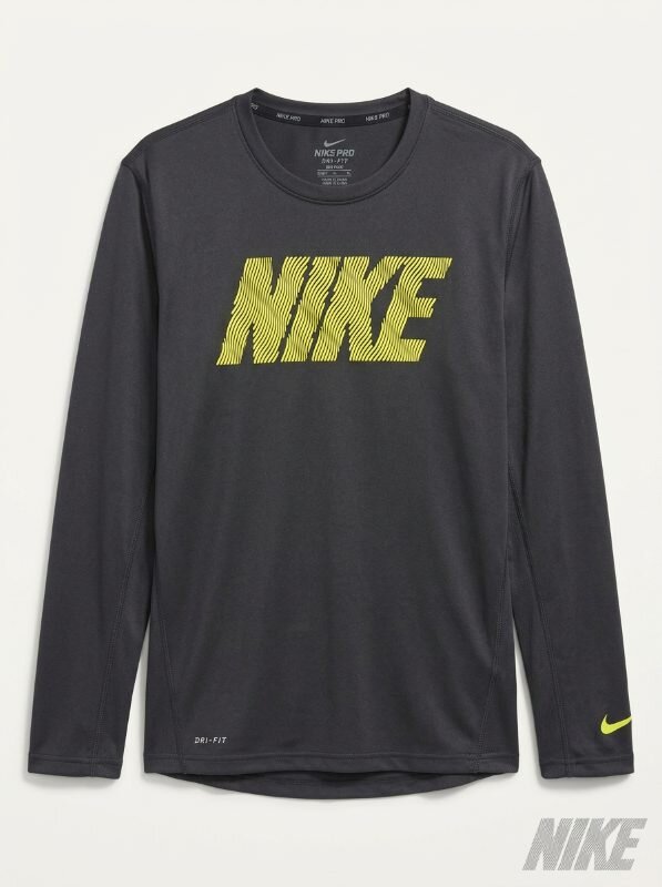 Nike Pro Dri-FIT Big Kids Boys Long-Sleeve Top, XL