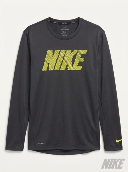 Nike Pro Dri-FIT Big Kids Boys Long-Sleeve Top, XL