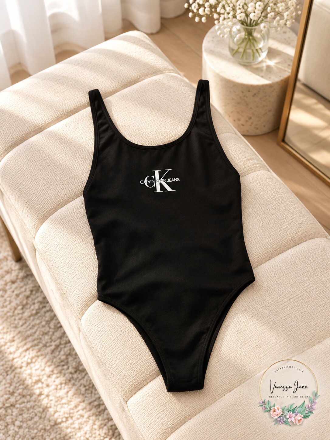 Calvin Klein Jeans Monogram Logo Bodysuit