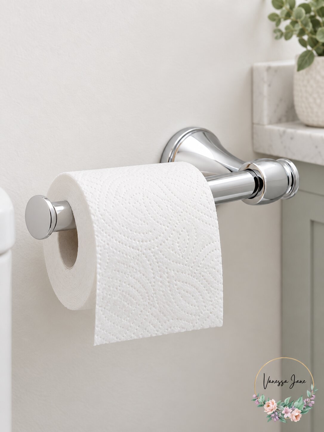 Delta Accolade Expandable Toilet Paper Holder in Chrome, Grey