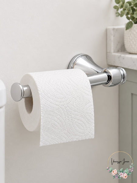 Delta Accolade Expandable Toilet Paper Holder in Chrome, Grey