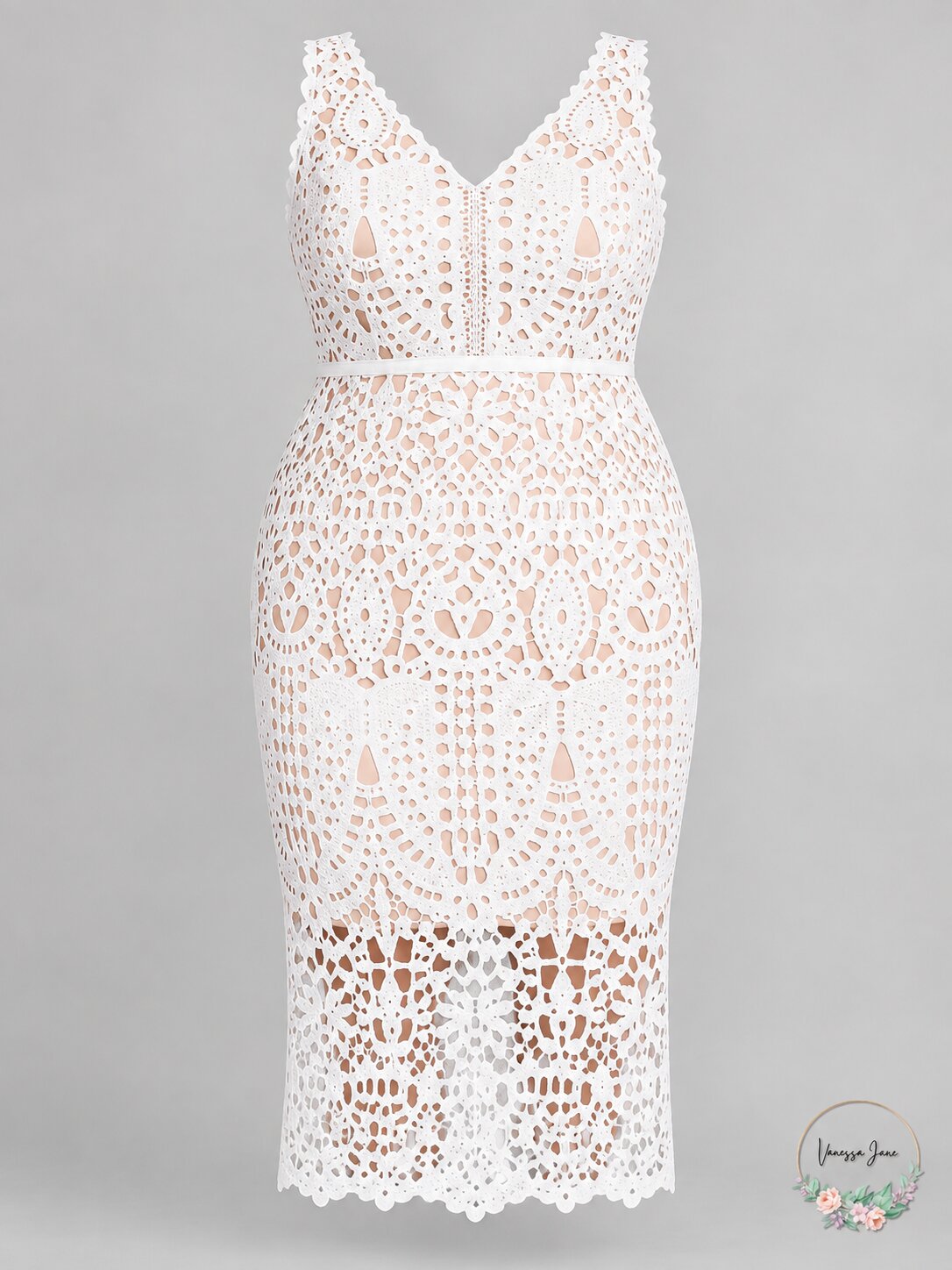 City Chic All Class Lace Overlay Sheath Dress, Size 24