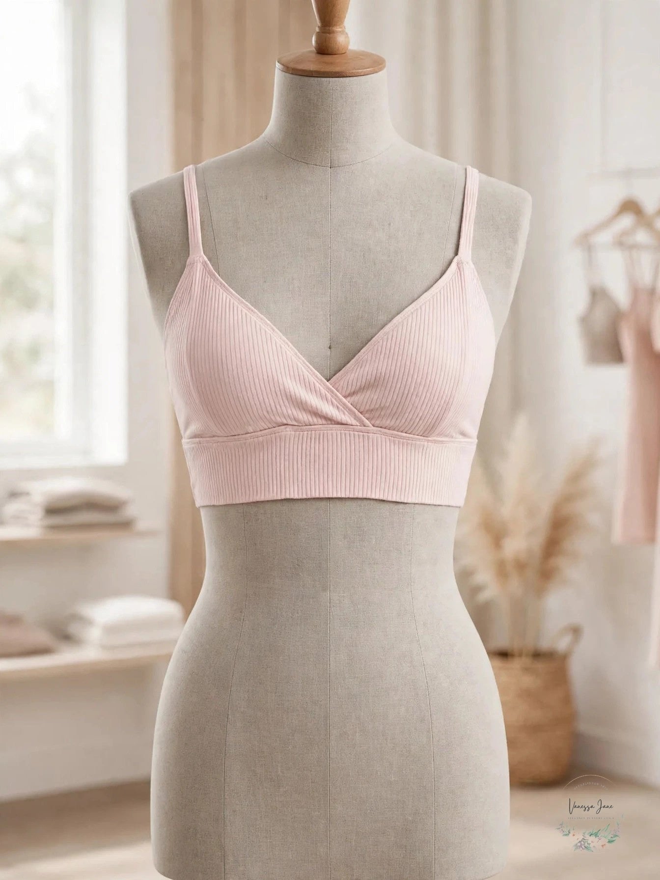 Jenni Womens Ribbed Bralette