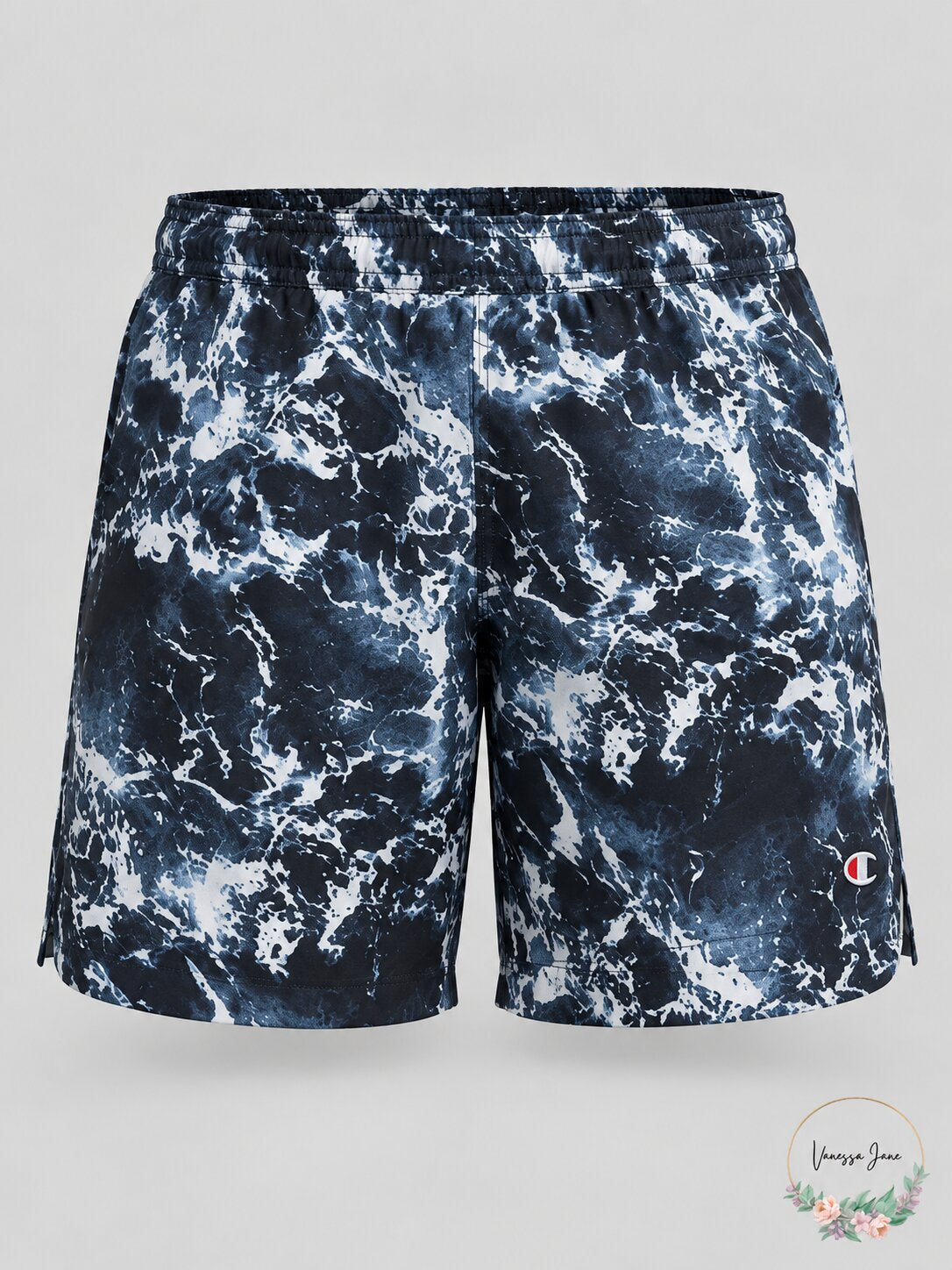 Champion Mens Printed Performance 7 Shorts, Size Small
