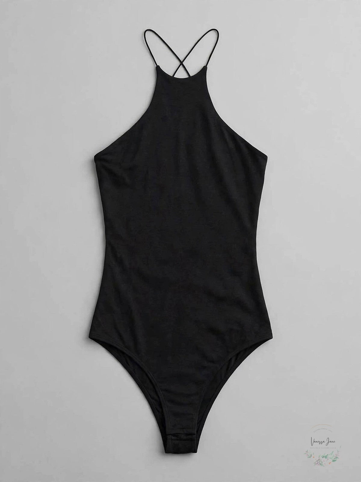 Alexanderwang.t High-Neck Jersey Bodysuit, Size Medium