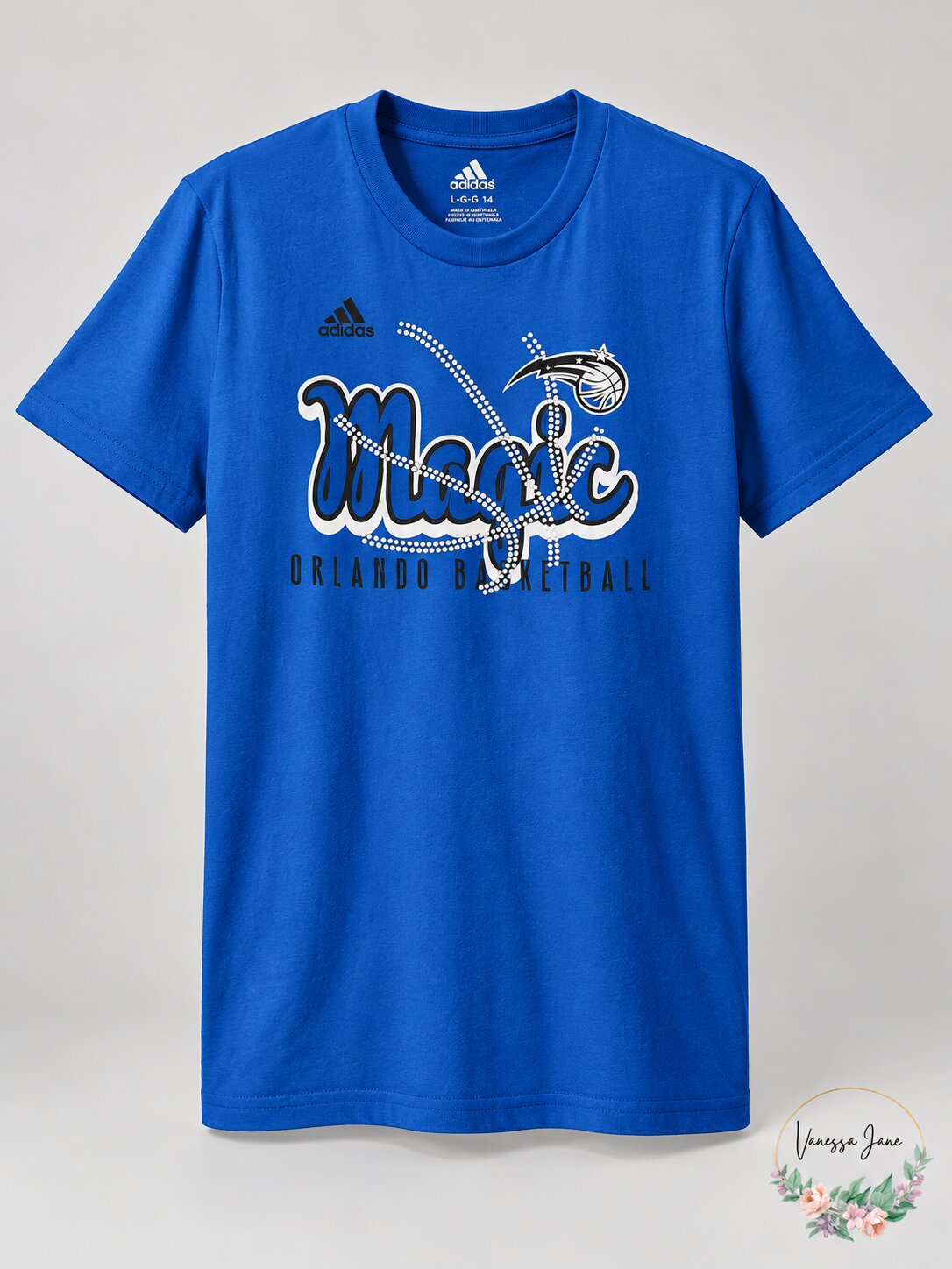 NBA Girls Orlando Magic Middle Basketball Short Sleeve Tee-Royal-Large