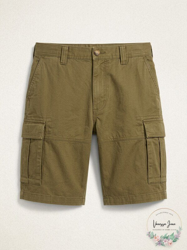 Clubroom Mens Solid Cargo Shorts , Size 33