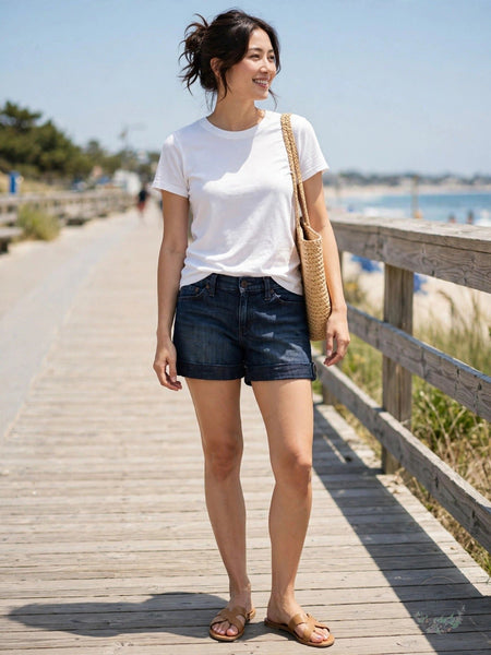 Banana Republic Petites Cuffed Shorts, Size 4
