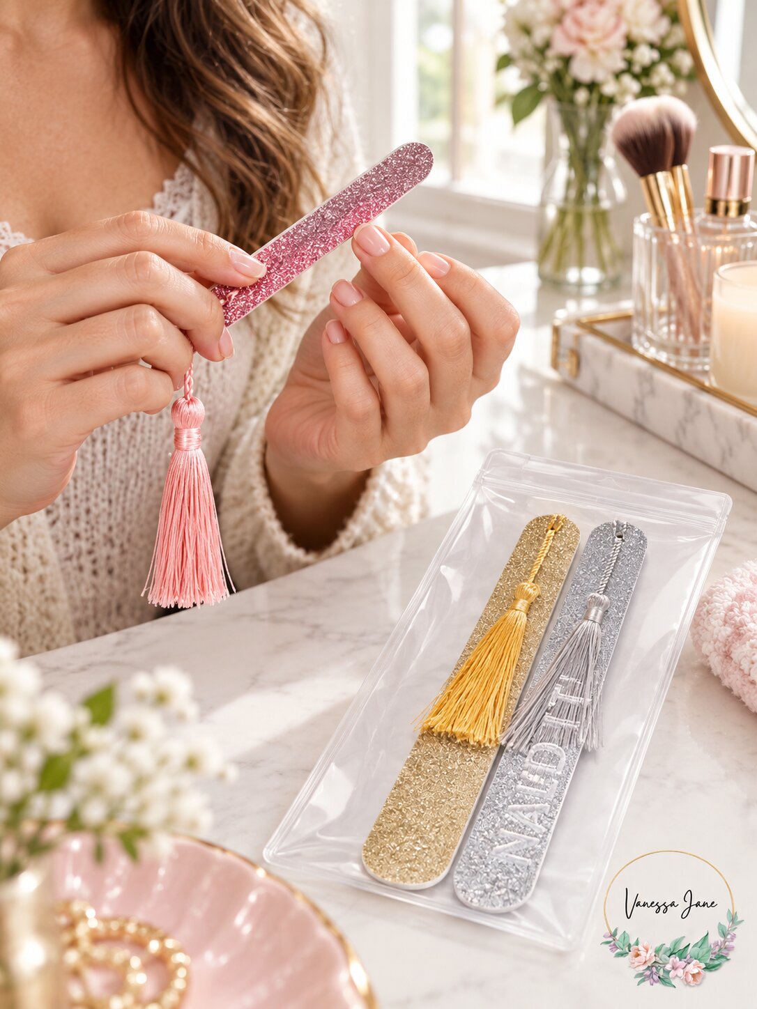 RH Macy Beauty Collection 3-Pc. Nailed It Set - Glitter and Tassel Accent