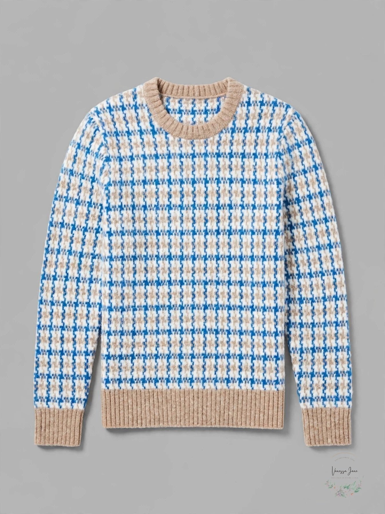 Michael Kors Mens Regular-Fit Guncheck Sweater, Size XL