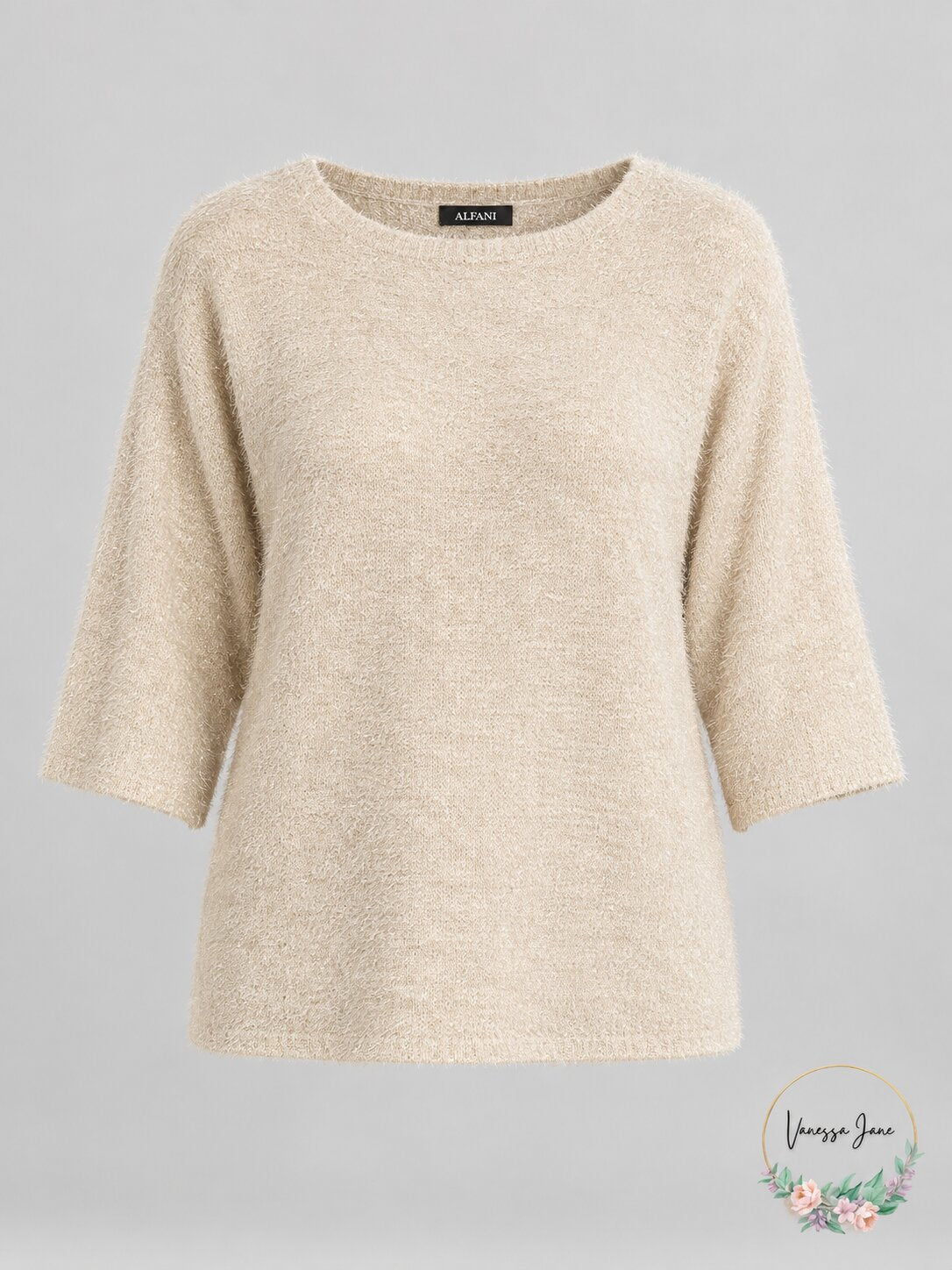 Alfani Womens Eyelash Sweater, Size XL