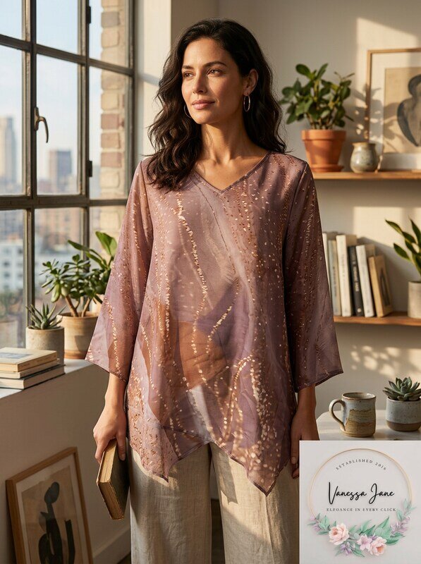 Unbranded Womens Spotted Tunic, Size XL