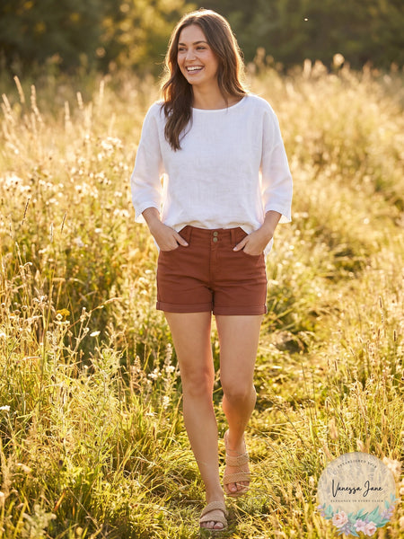 Rewash Juniors Cuffed Colored Denim Shorts