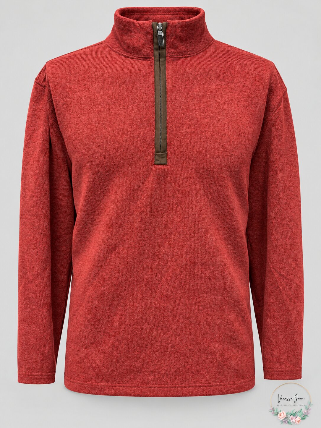 G.H. Bass & Co. Mens Arctic Fleece Zipper Mock-Collar Sweater, Size XXL