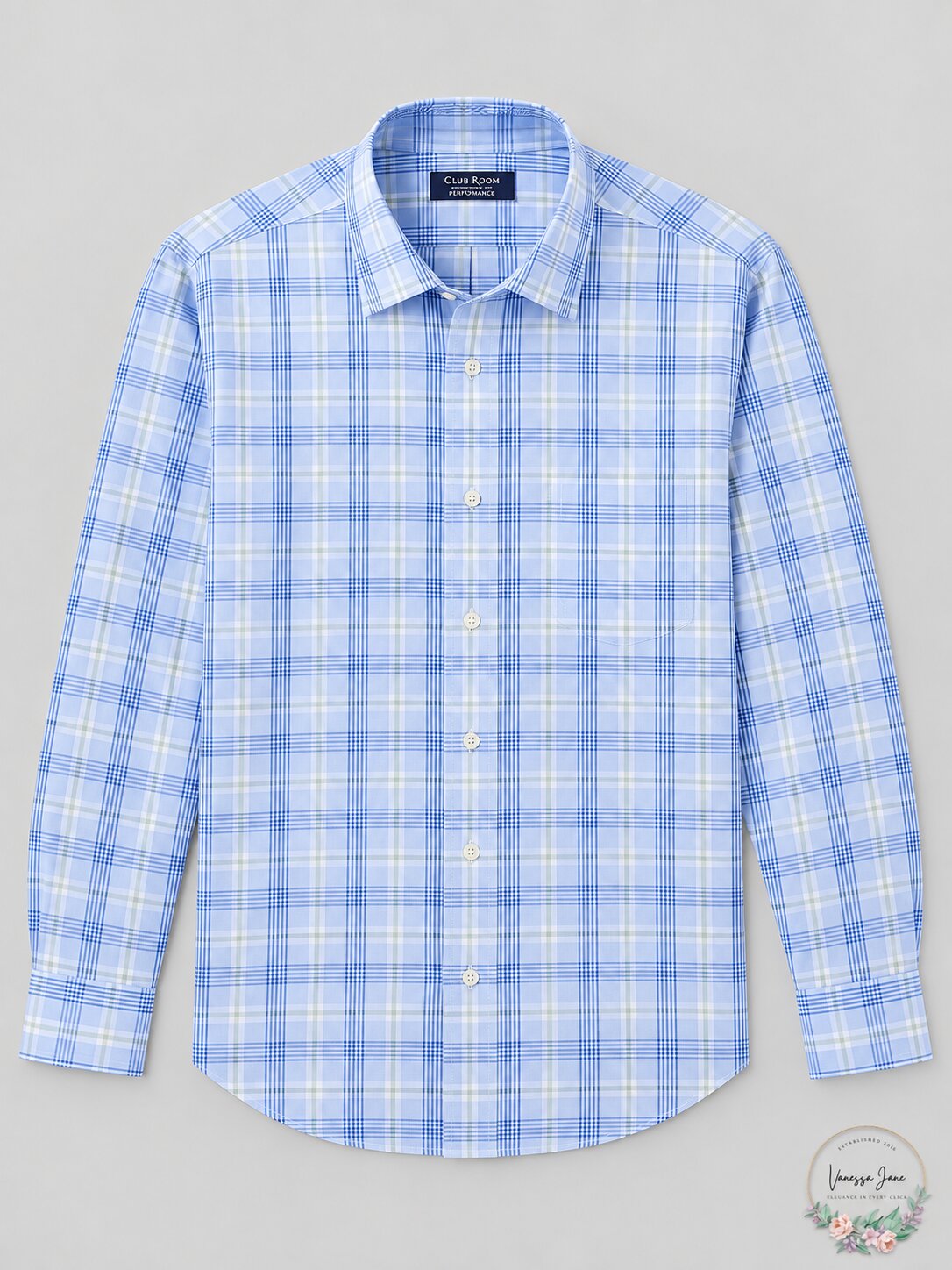 Club Room Mens Classic/Regular-Fit Stretch Wrinkle-Resistant