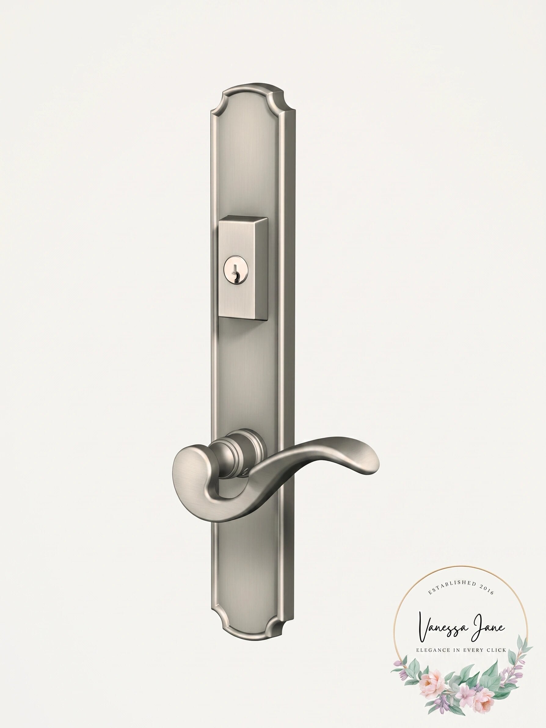 Baldwin MP002.ACT5 Bismark Keyed Entry Multi Point Trim Lever Set
