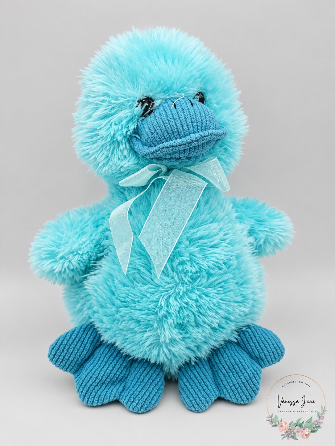 Vintage Fukei Easter Light Teal Duck