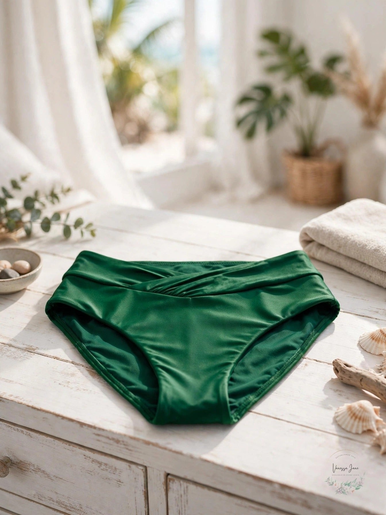 Adore Me Womens Tanisha Swimwear High-Waist Bikini Bottom - Small