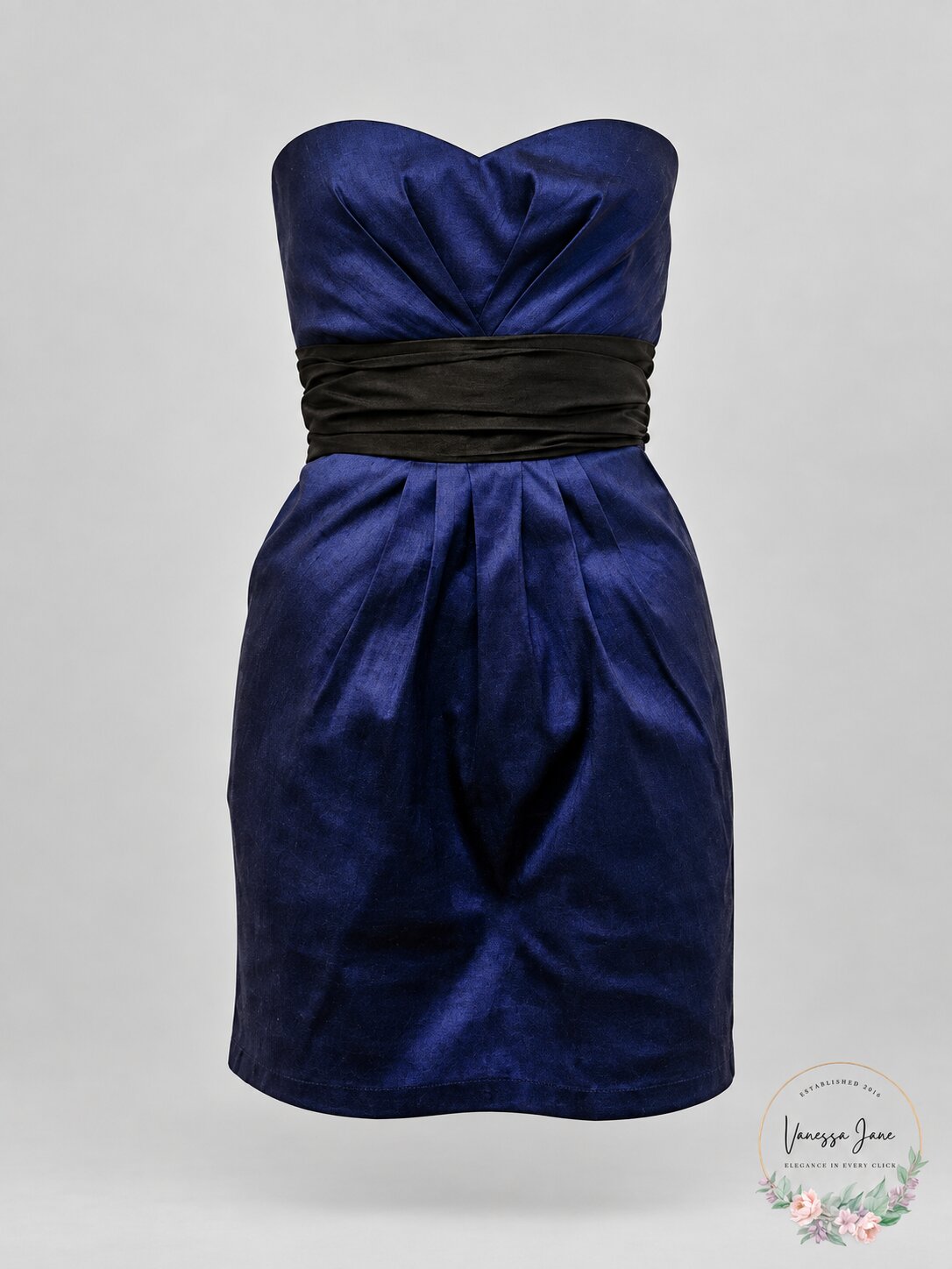 Forever 21 Strapless Blue Formal Dress, Size Medium