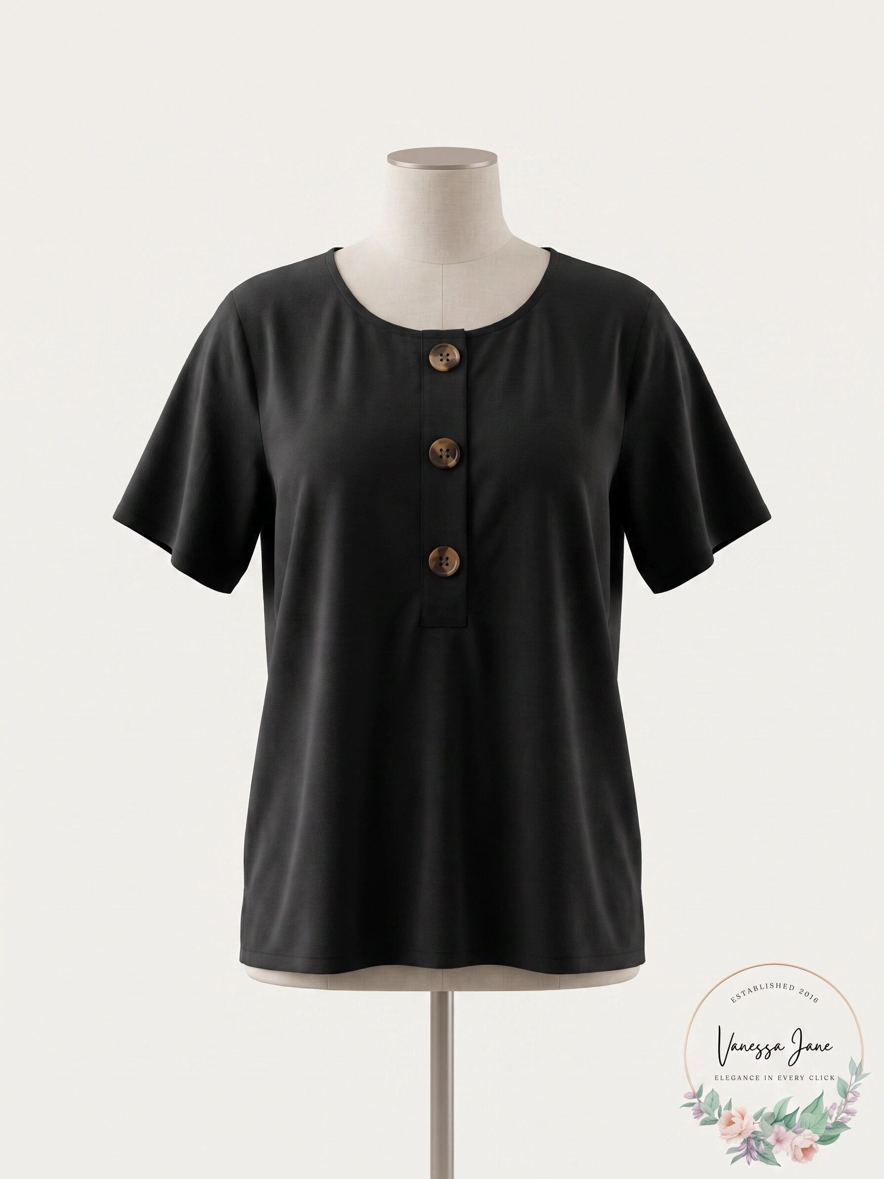 Afani Women's  Flutter Sleeve Top