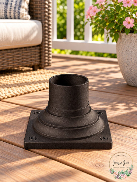 Z-Lite 533PM-ORBZ Outdoor Pier Mount with Oil Rubbed Bronze Finish, Aluminum Mat