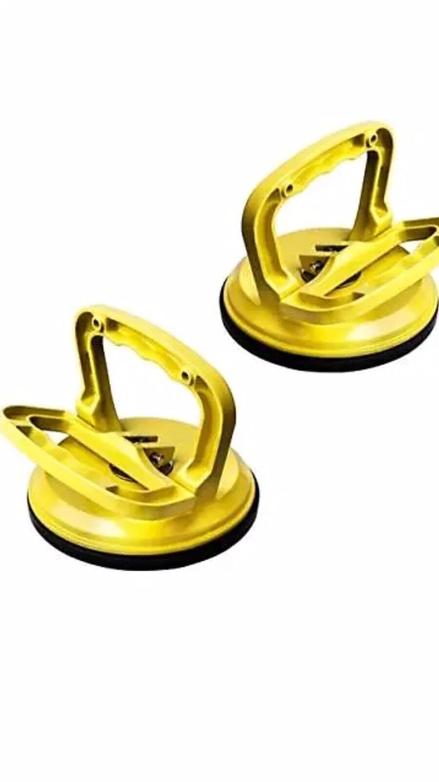 2-Pack FCHO Heavy-Duty Aluminum Glass Suction Cup Vacuum Plate Puller Handles