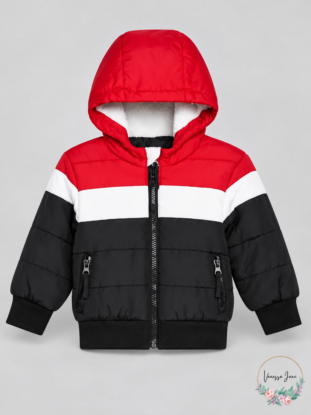 S Rothschild and Co Baby Boys Hooded Colorblocked Jacket