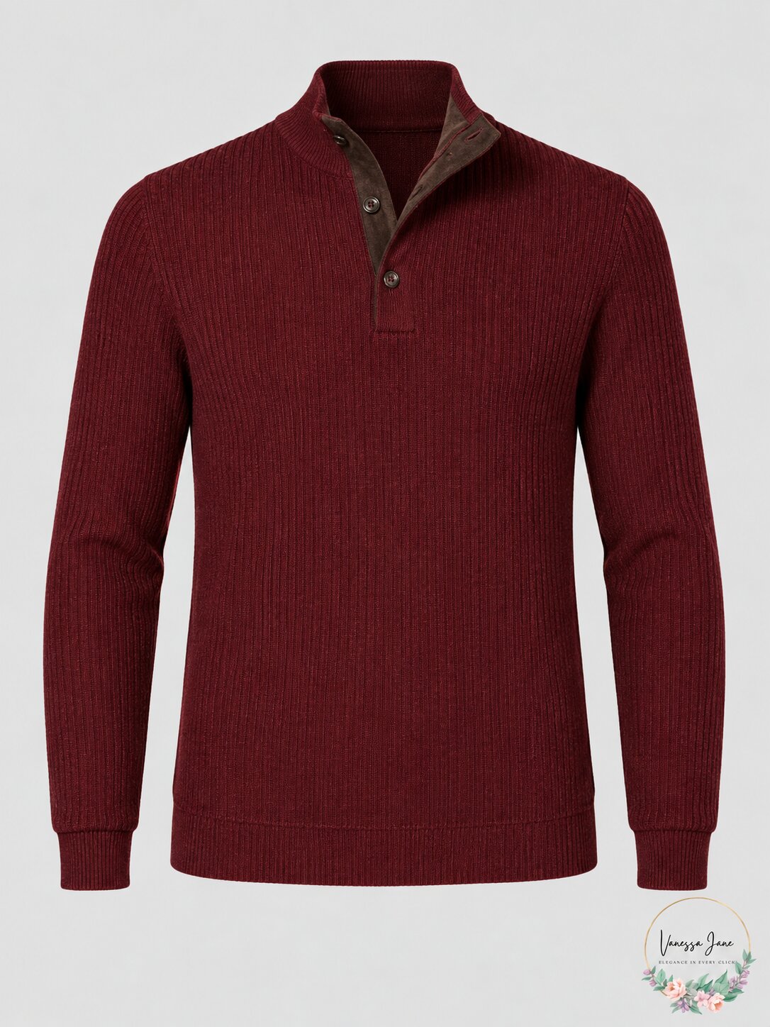 Tasso Elba Mens Supima Mock-Neck Textured Sweater