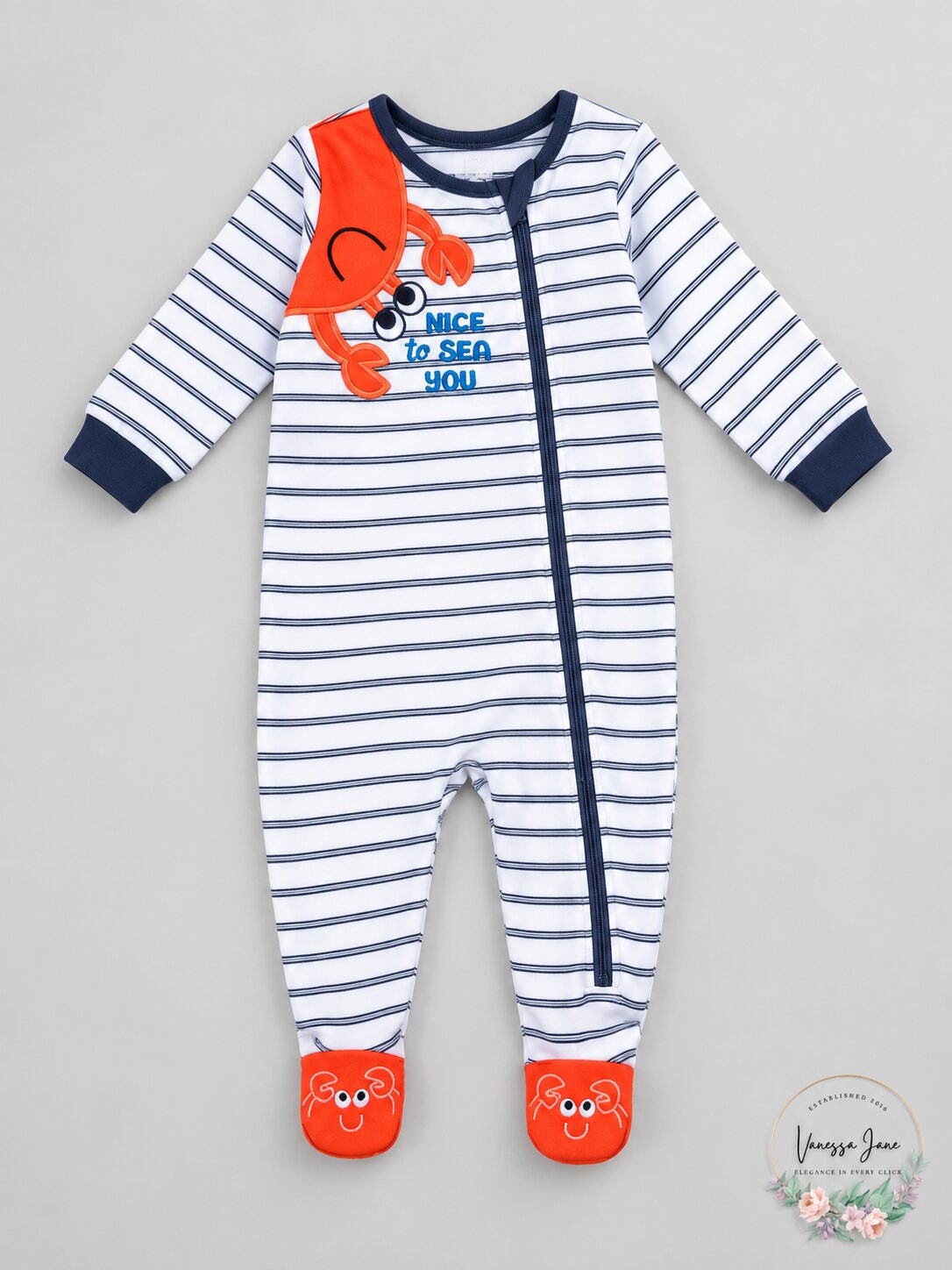 Koala Baby Boys Crab Footie, Size 0/3Months