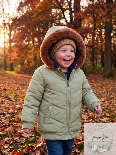 First Impressions Baby Boys Hooded Chevron Jacket, Size 3-6 Months