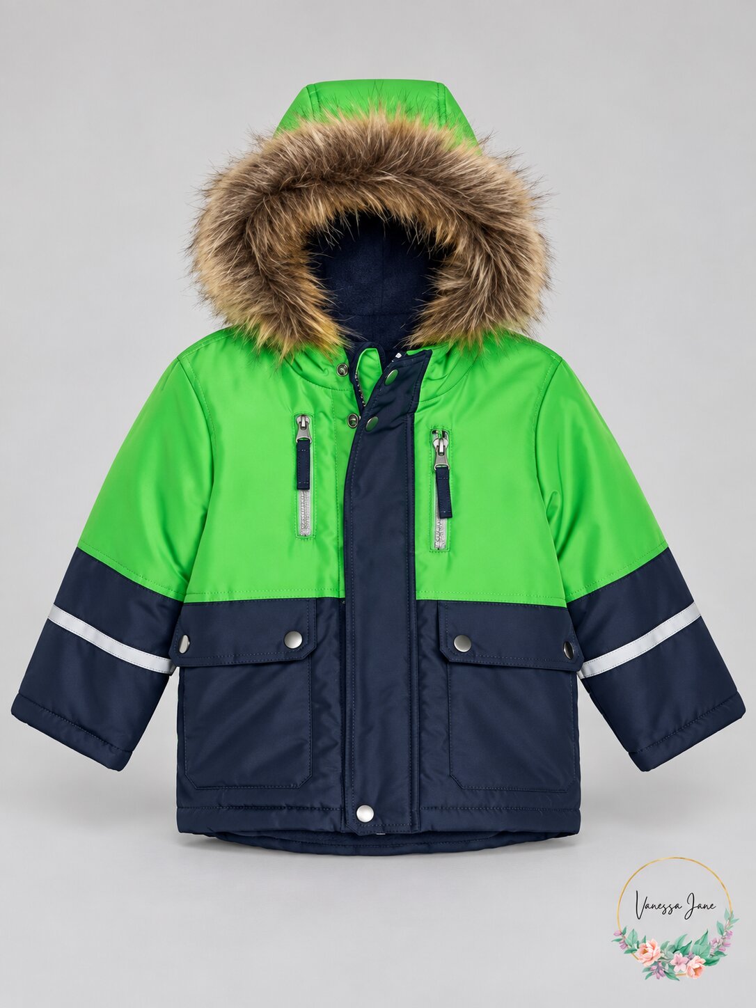 S Rothschild and Co Baby Boys Hooded Colorblocked Jacket