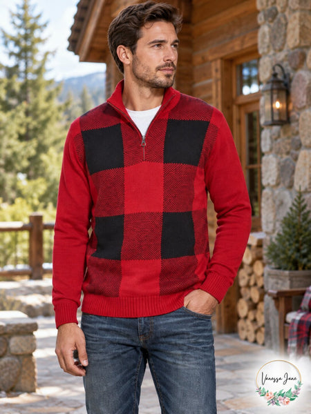 Weatherproof Vintage Men's Quarter-Zip Sweater, Size Large