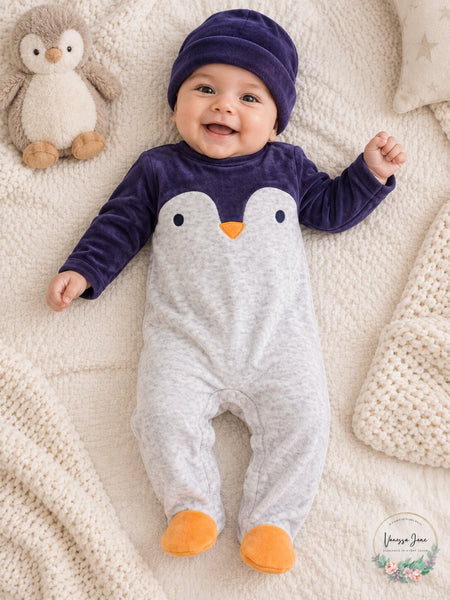 First Impressions Baby Boys Girls 2-Pc. Hat and Footed Coverall Set