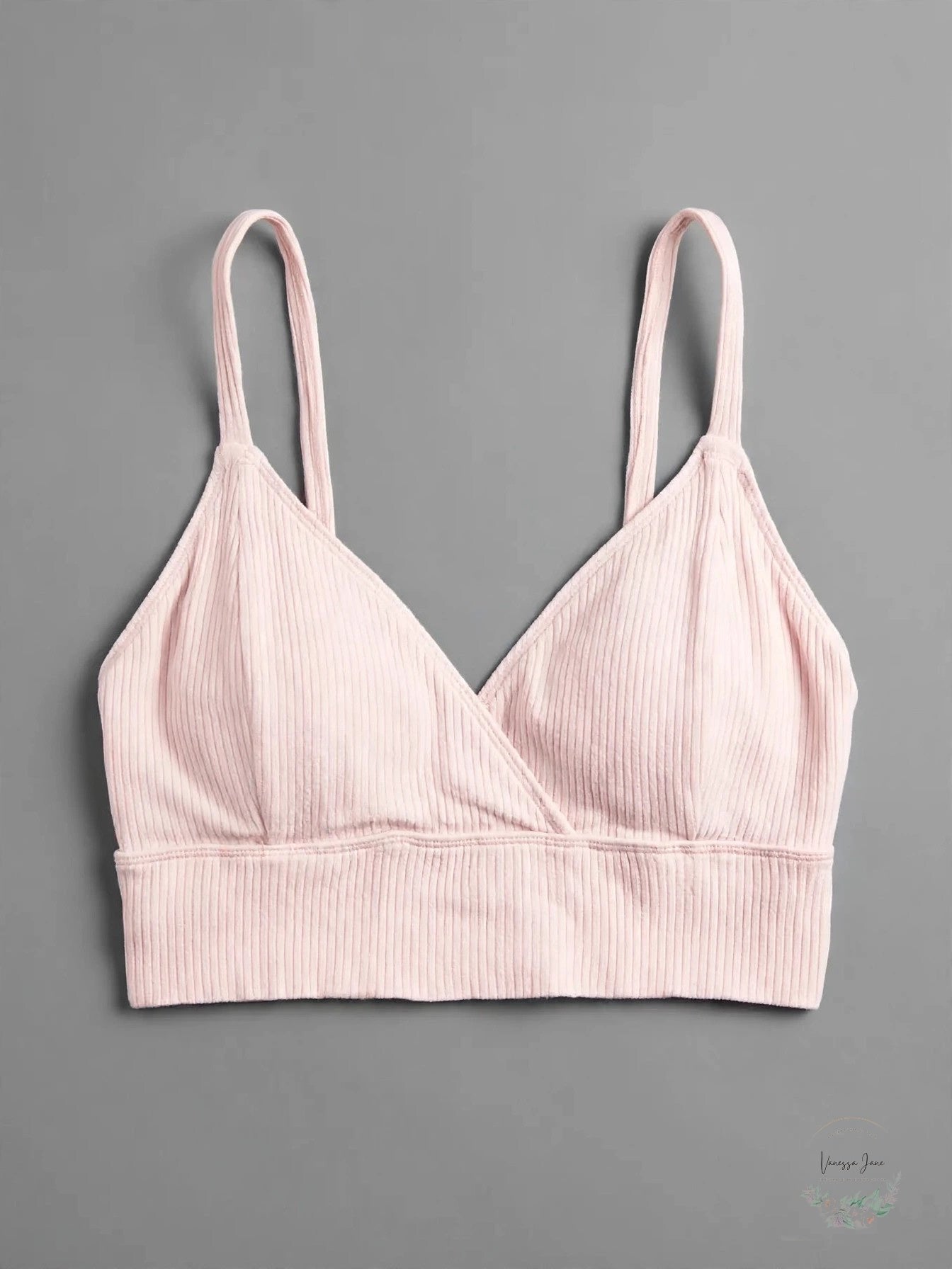 Jenni Womens Ribbed Bralette